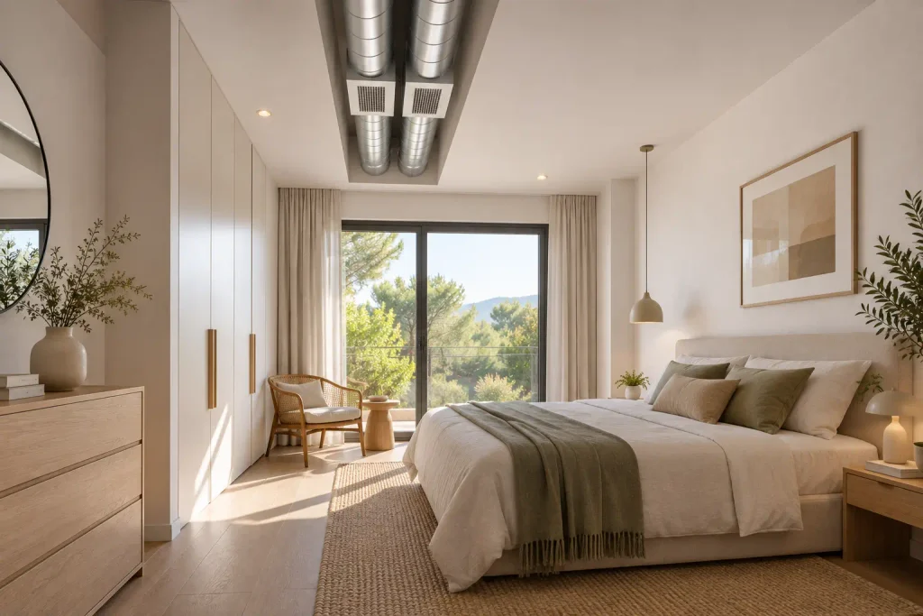 habitación con ventilación mecánica en viviendas unifamiliares