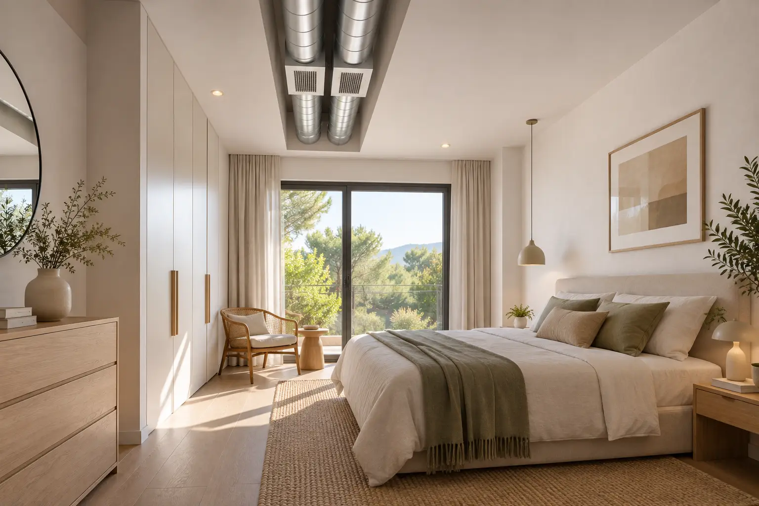 habitación con ventilación mecánica en viviendas unifamiliares
